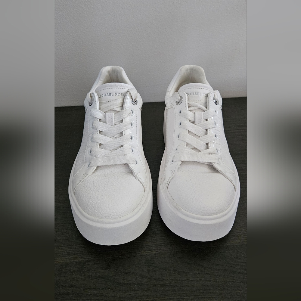 Michael Kors Classic White Leather Sneakers
